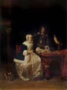 Gabriel Metsu Treating to Oysters china oil painting reproduction